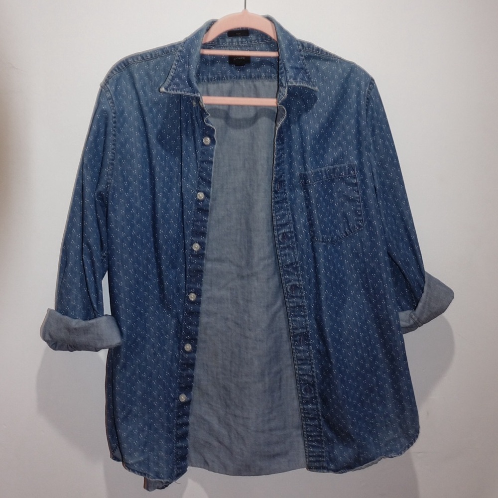 J crew denim men’s button down